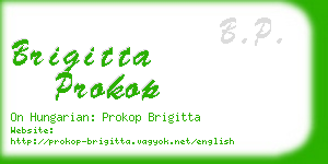 brigitta prokop business card